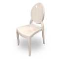 Atlas Commercial Products Sofia Stacking Chair with UV Protection, White SC4WH